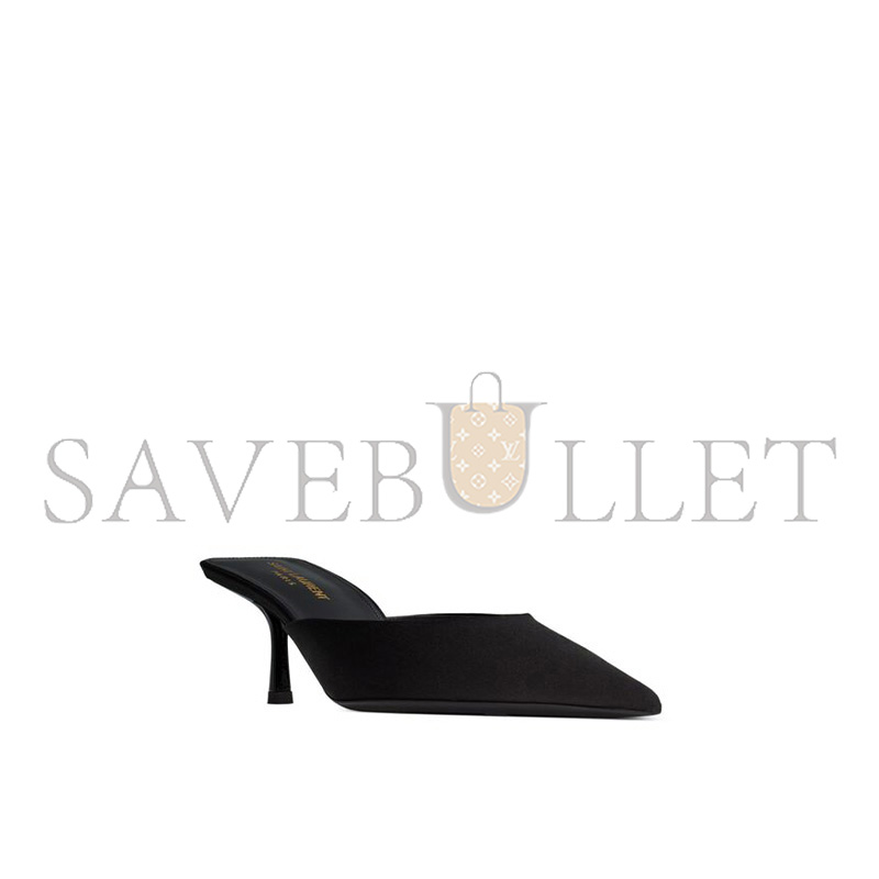 YSL BARBARA MULES IN SATIN CREPE 7869079QN001000 YSL BARBARA MULES IN SATIN CREPE 7869079QN001000
